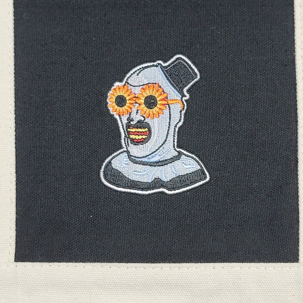 Spirit Halloween Terrifier Art the Clown Mini Tote Bag Unisex Black Creme Horror - Picture 2 of 5